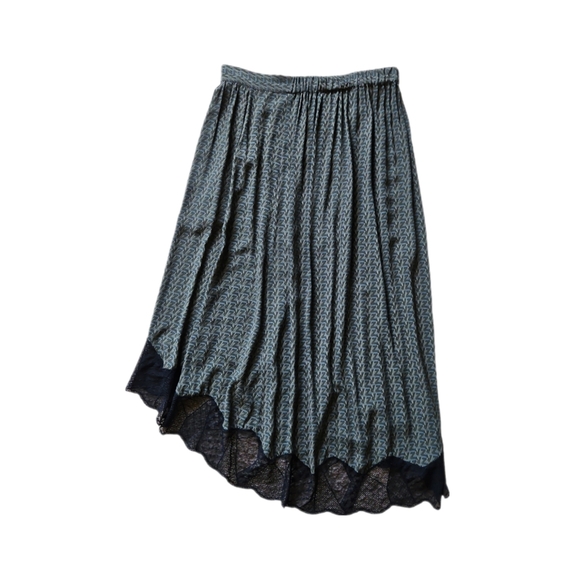 ZADIG & VOLTAIRE | Joslin Monogram High Low Midi Skirt in Size FR 34 / US 2 - Picture 3 of 5